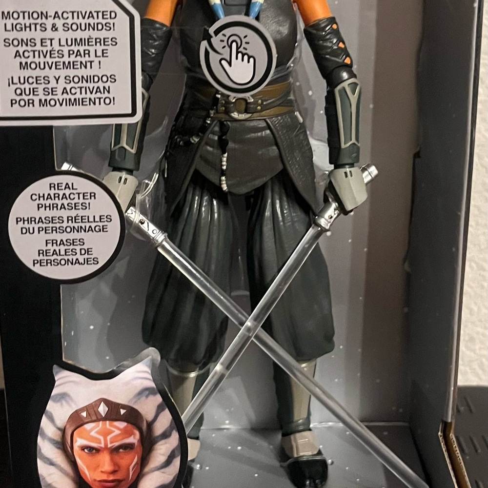 Star Wars Action Figure with Lights and Sounds - Black and Orange